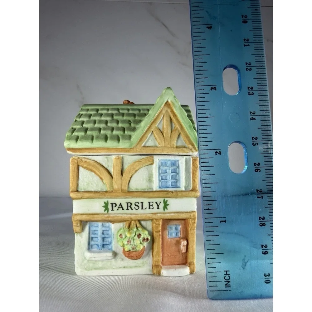 Vtg Spice Jar PARSLEY Country Kitchen Collection 1994 NIB House Cottage Core